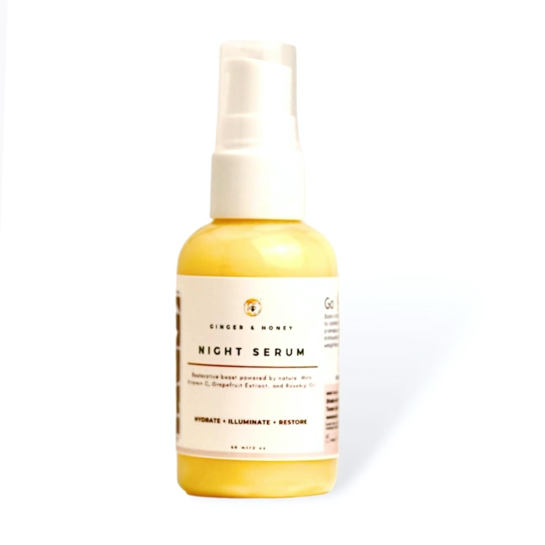 BARE Honey Night Serum: Vitamin C + Grapefruit Infused