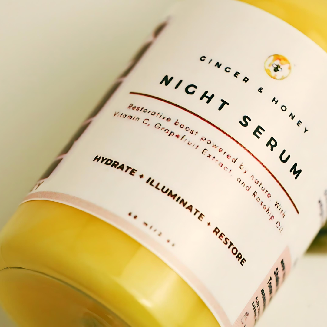 BARE Honey Night Serum: Vitamin C + Grapefruit Infused