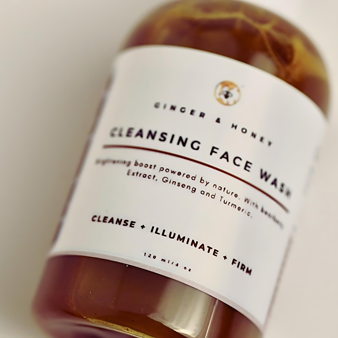BARE Honey Cleansing Face Wash: Ginseng + Turmeric Infused
