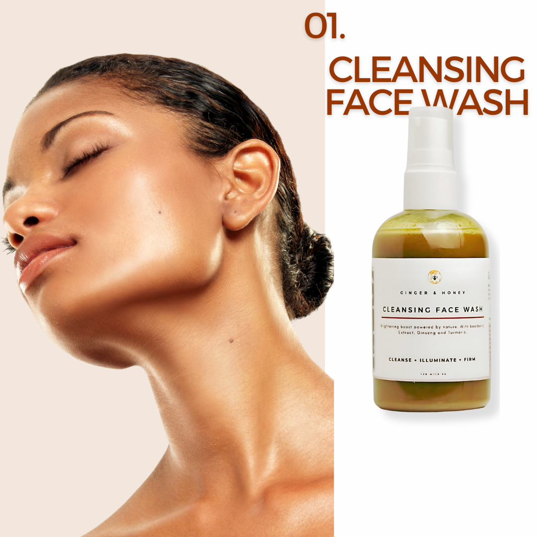 BARE Honey Cleansing Face Wash: Ginseng + Turmeric Infused